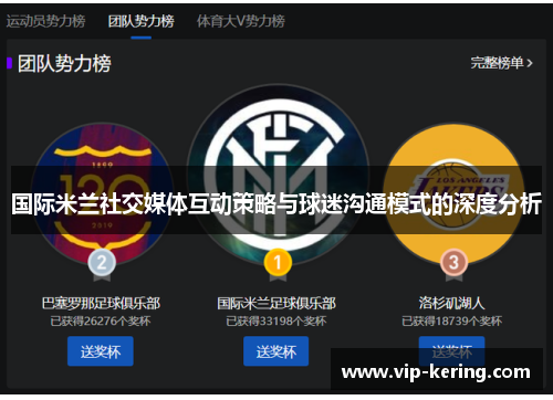 国际米兰社交媒体互动策略与球迷沟通模式的深度分析